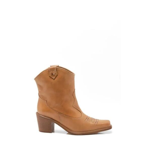$198! FREE PEOPLE  Wandering Western Boot - Toffee Leather SZ 9 NWOT! - Picture 3 of 5